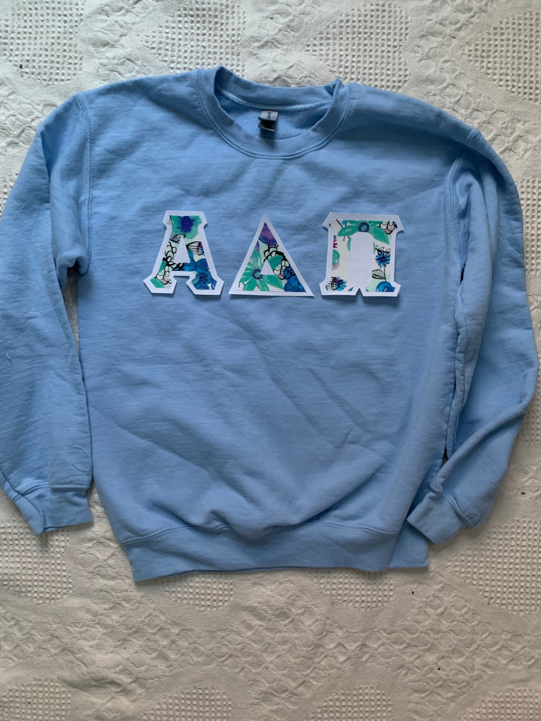 Blue Doodle Floral Sorority Sweatshirt