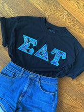 Load image into Gallery viewer, Blue and Gold Butterfly Sorority Letters
