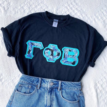 Load image into Gallery viewer, Blue and Gold Butterfly Sorority Letters
