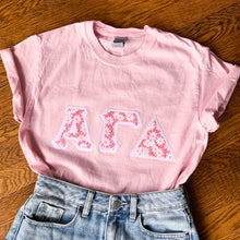 Load image into Gallery viewer, Pink Daisy Sorority Letters
